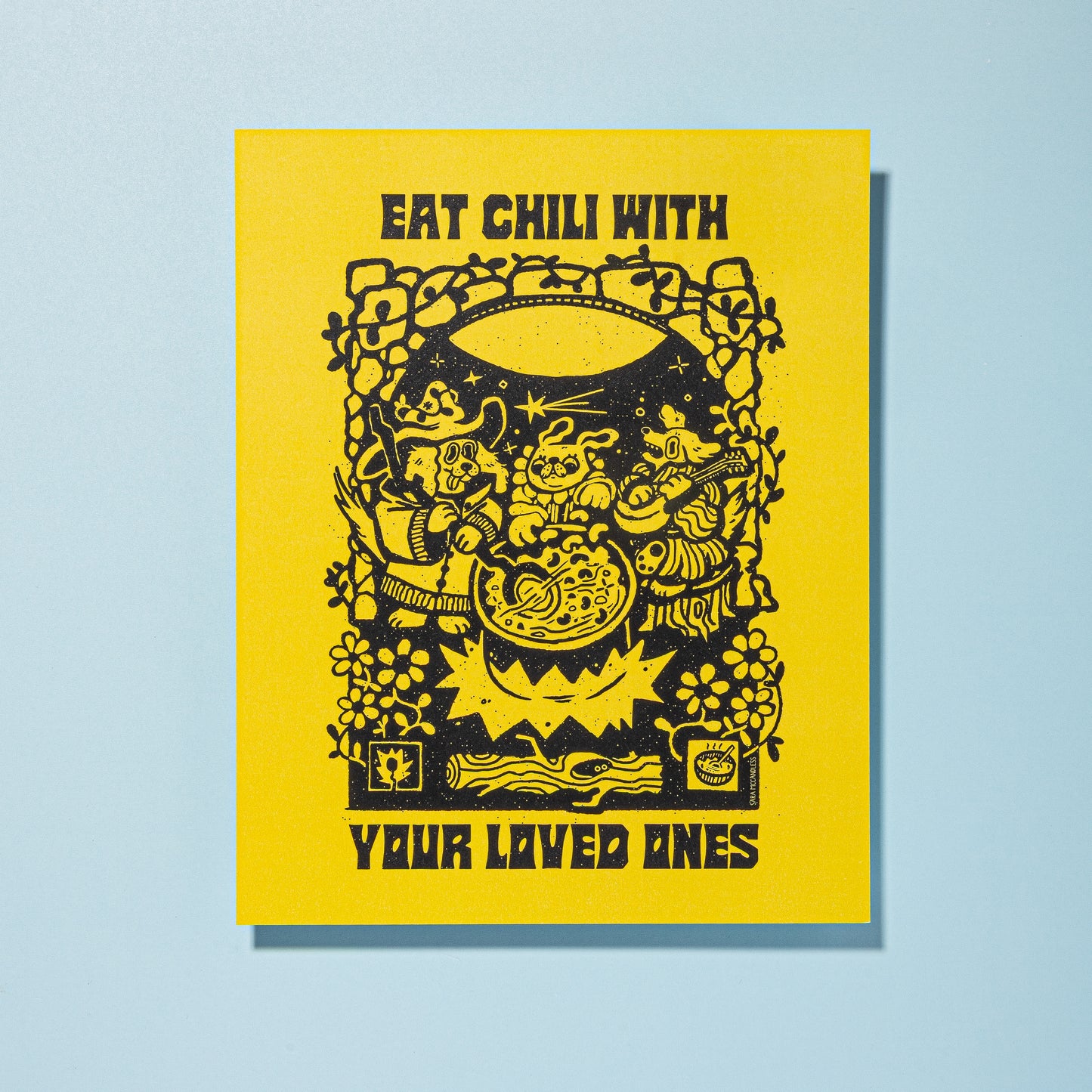 Eat Chili With Your Loved Ones Art Print 8"x10"