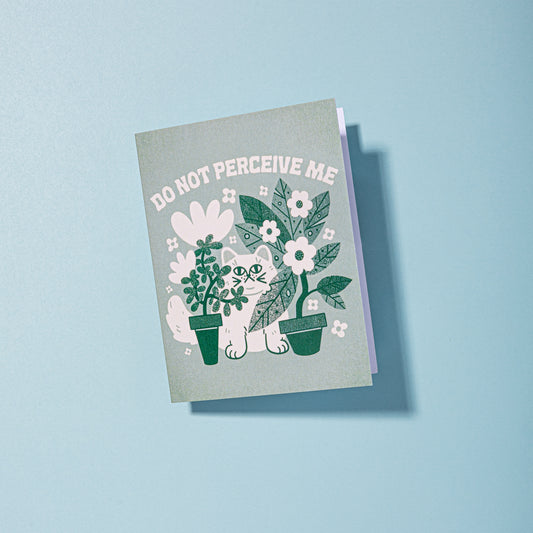 Do Not Perceive Me Blank A2 Card With Envelope