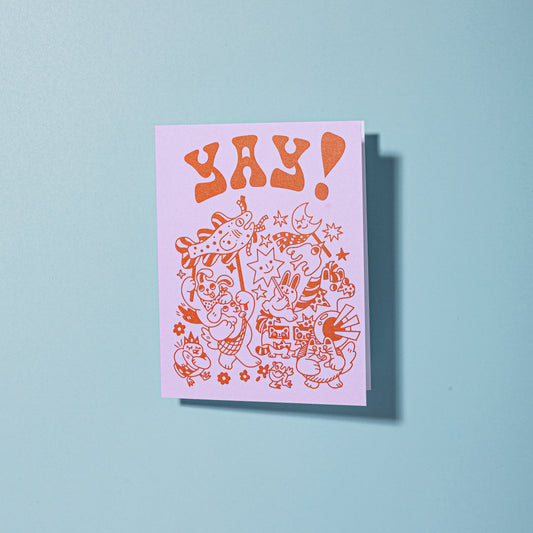 Yay! Blank A2 Card with Envelope