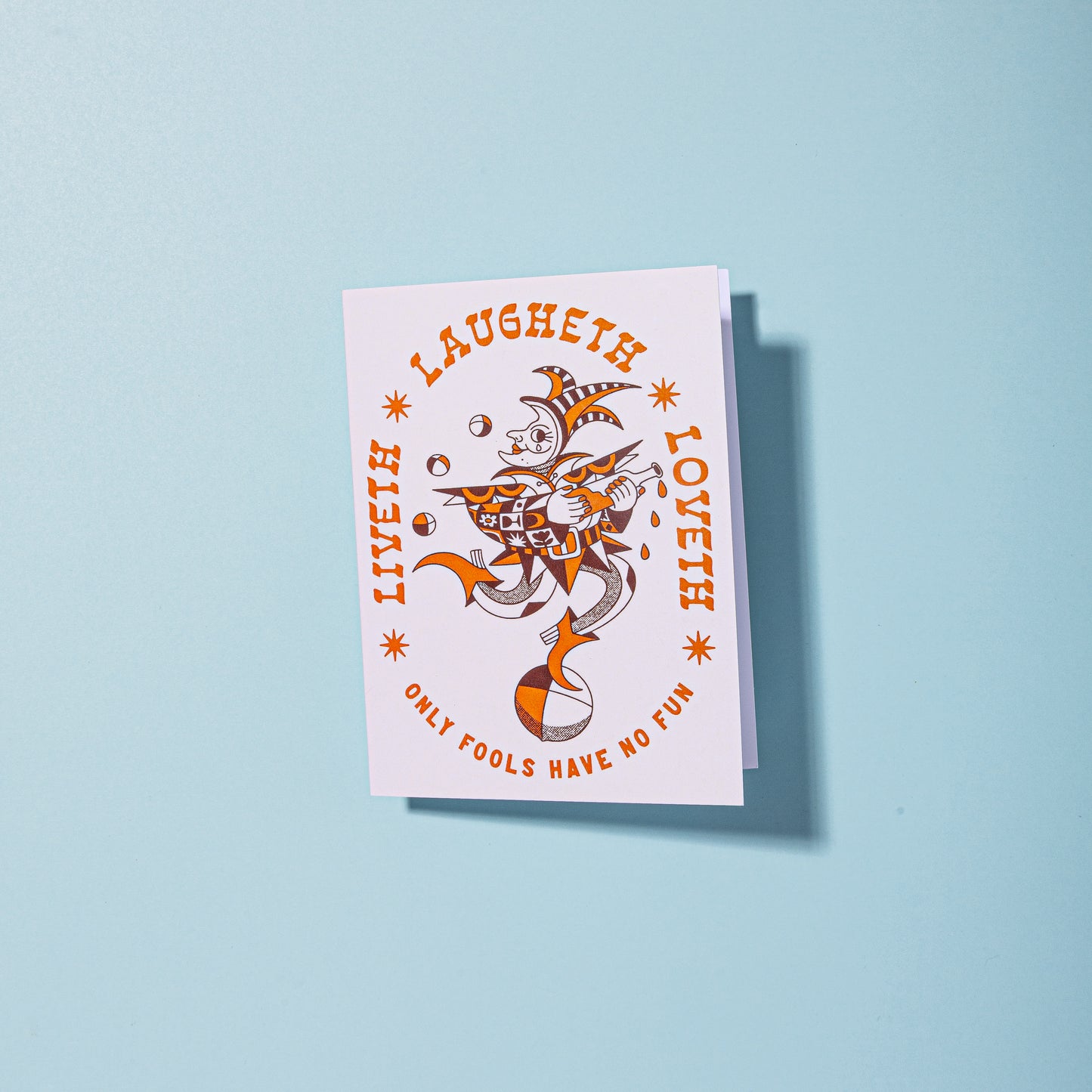Liveth Laugheth Loveth Blank A2 Card With Envelope