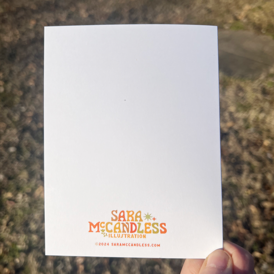 Let's Cause Some Trouble Blank A2 Card with Envelope