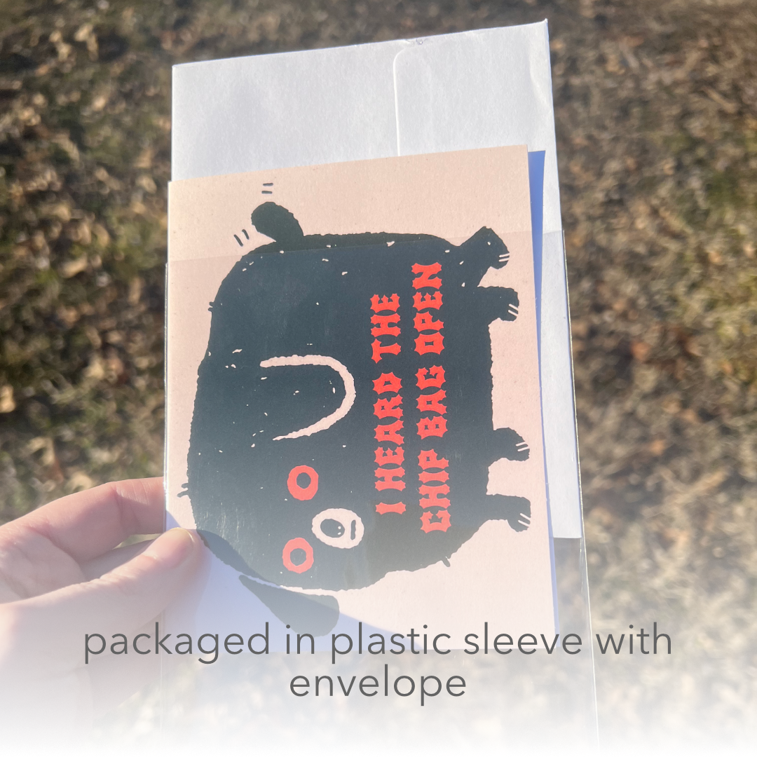 Chip Bag Blank A2 Card With Envelope