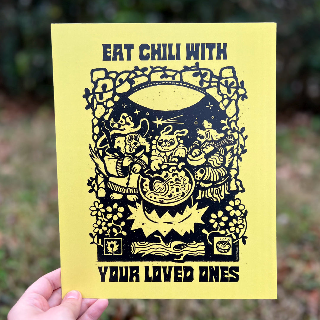 Eat Chili With Your Loved Ones Art Print 8"x10"