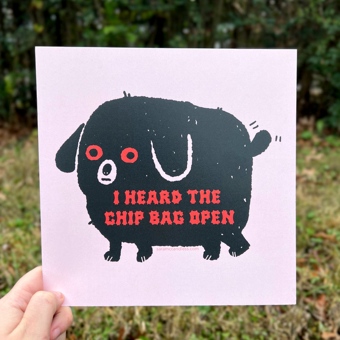 Chip Bag 8x8" Art Print
