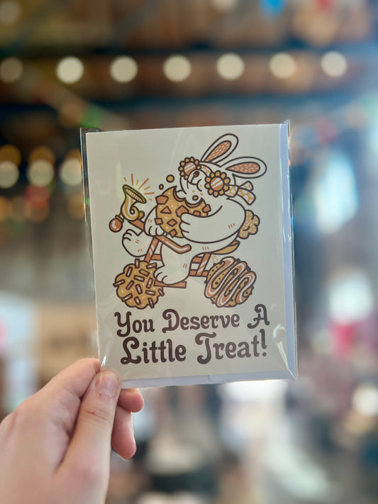 You Deserve a Little Treat Blank A2 size card