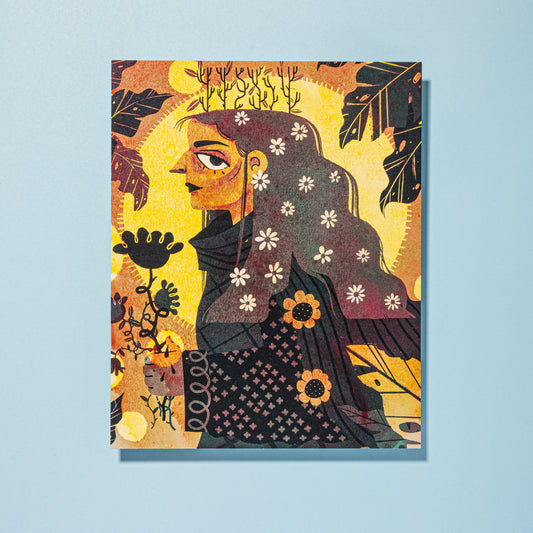 Floral Maiden Art Print 8"x10"