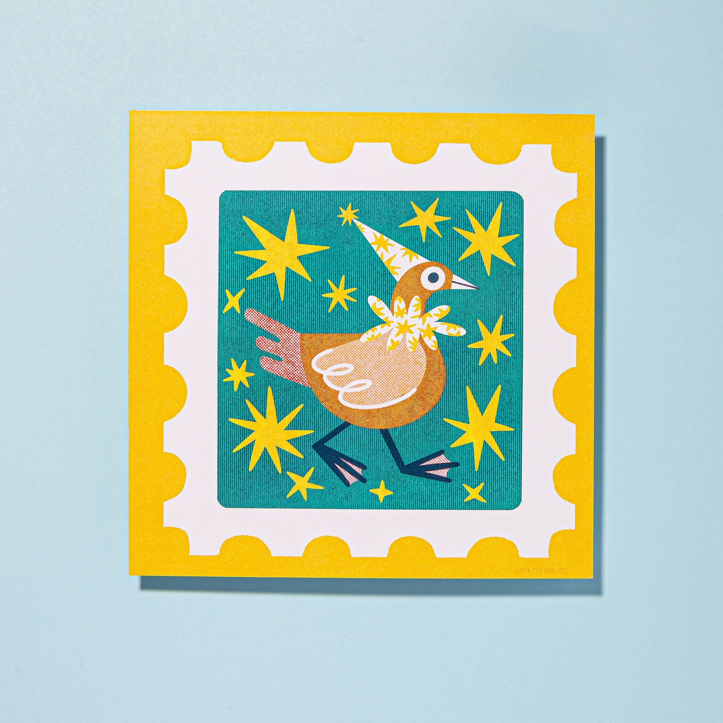 Silly Goose Art Print 8"x8"