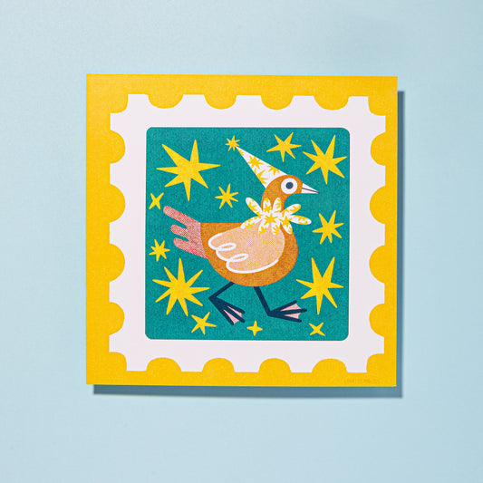 Silly Goose Art Print 8"x8"