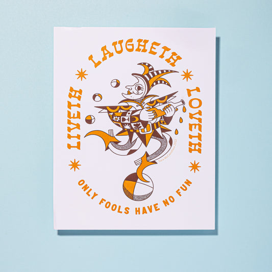 Liveth Laugheth Loveth Art Print 8"x10"