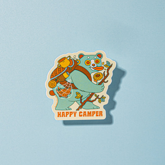 Happy Camper Sticker