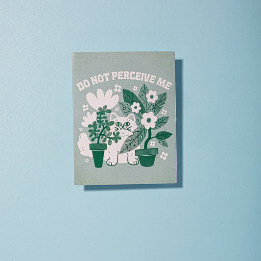 Do Not Perceive Me Blank A2 Card With Envelope