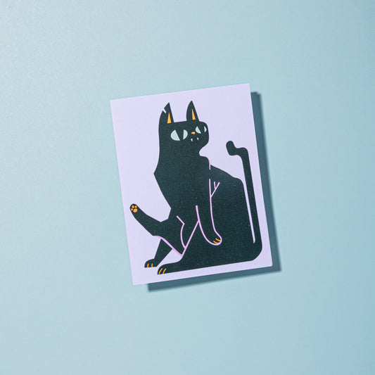 Black Cat Blank A2 Card with Envelope