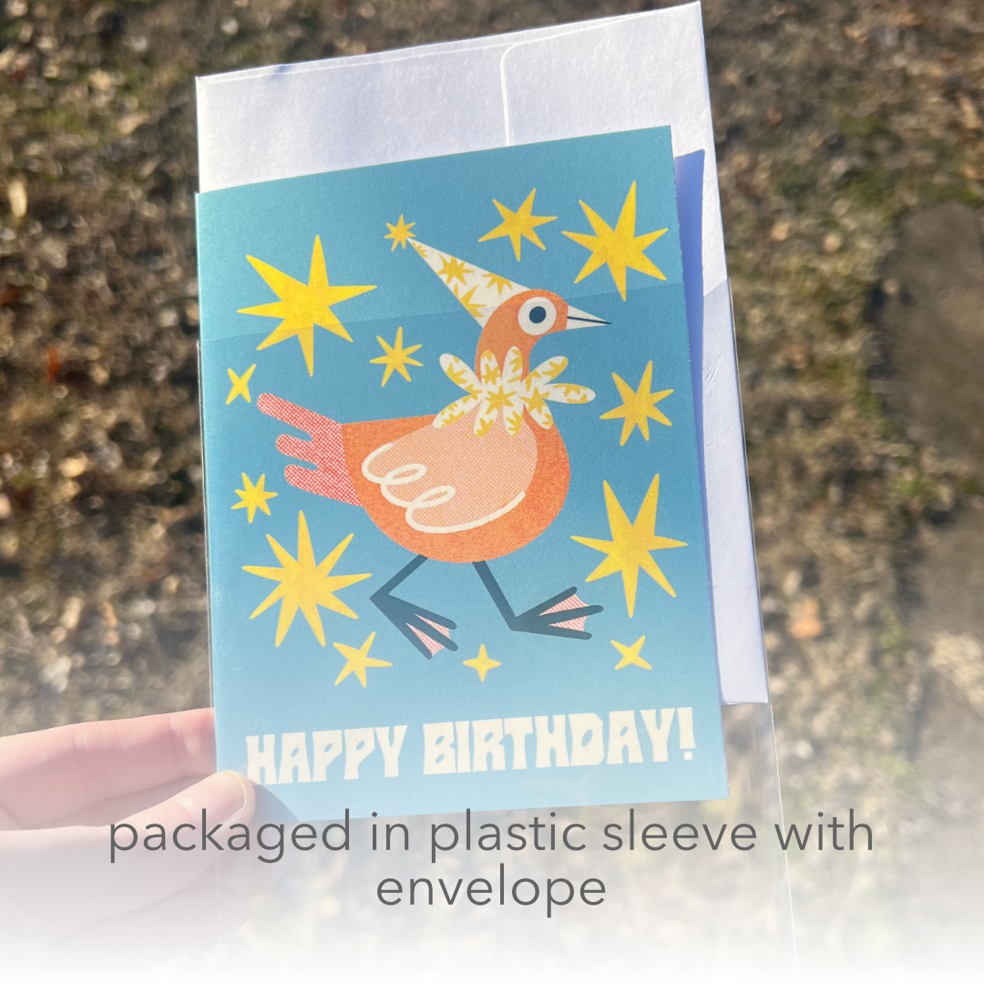 Happy Birthday! Blank A2 Card with Envelope
