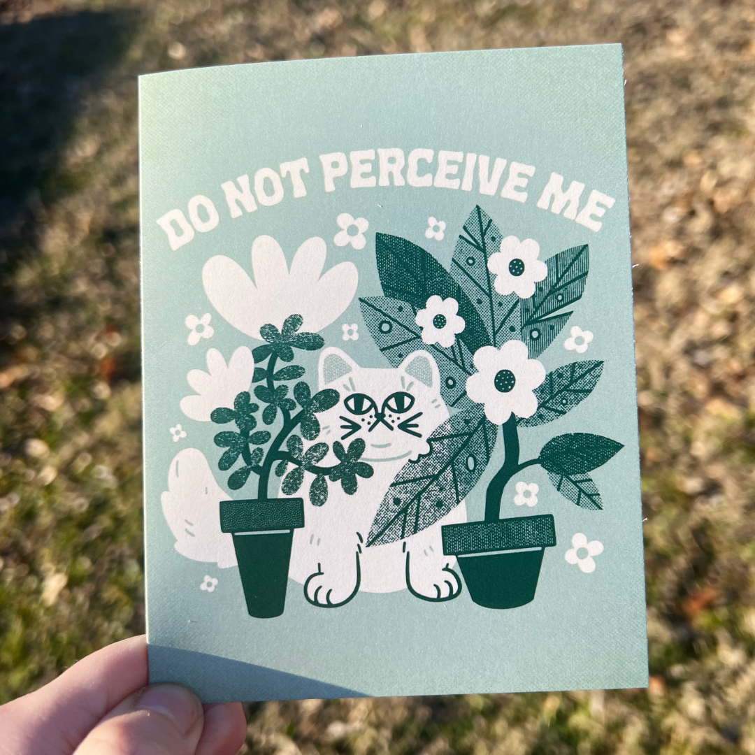 Do Not Perceive Me Blank A2 Card With Envelope